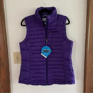 Columbia Puffer Vest Size M Purple NWT